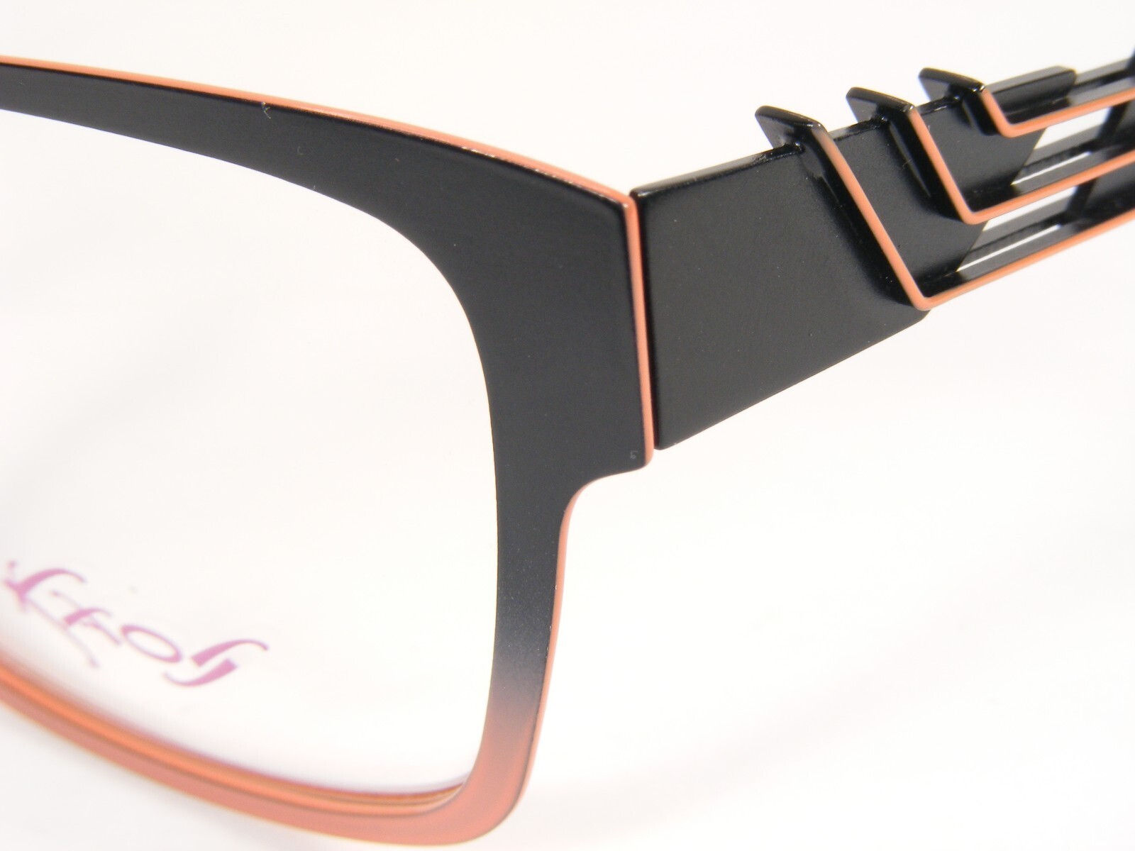 KaOS KK325 3 Noir Grad Pêche/Orange Unique Rare Lunettes 53-17-138 Allemagne Item image 4