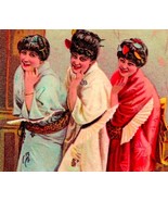 Victorian Trade Card Lautz Bors &amp; Co Soaps Women Dressed in Asian Costum... - $27.68 CAD