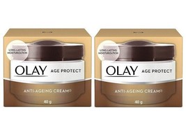 Olay Age Protect Anti Ageing Cream, 40g (pack of 2) free shipping world - $44.46