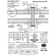 Gilbert Ho American Flyer Trains 35211 Signal Bridge Instruction Sheet Copy - £5.48 GBP