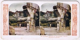 Stereo View Card Stereograph Aqueduct Ruined Earthquake Manila Philippines - $7.91