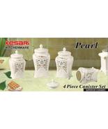 4pc Canister Set Pearl - £39.91 GBP