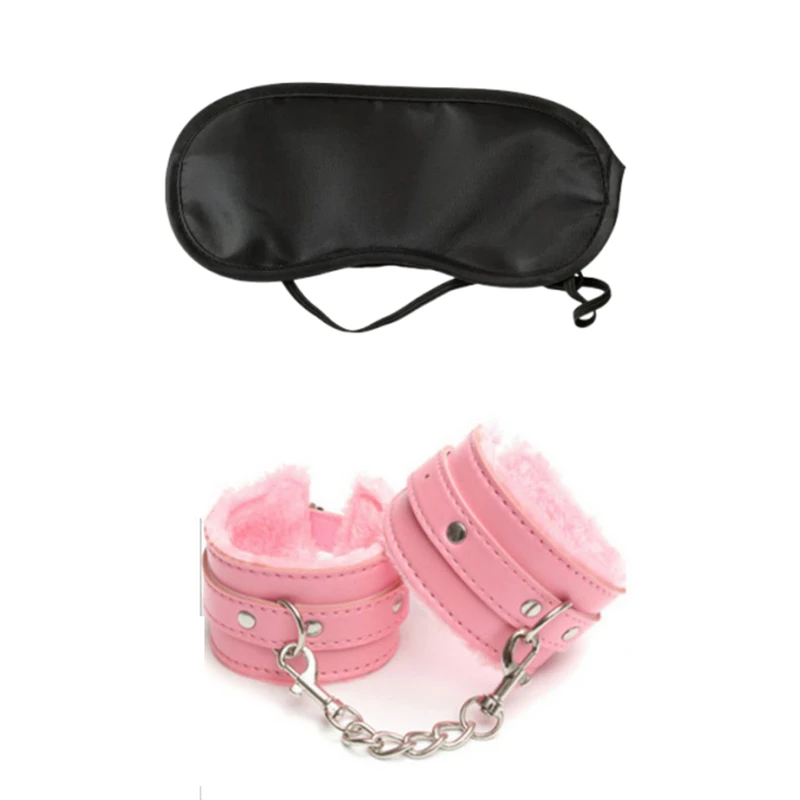 House Home 2pcs PU Leather Toy HandMature with Eye Mask Toys for Couples Toy Gam - £19.61 GBP