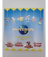 Universal Studios Mini Christmas Ornament Set of 12 1990&#39;s NOS Rocky Bul... - $16.03