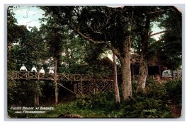 Rustic Bridge Fredericton New Brunswick NB Canada UNP DB Postcard R29 - $3.91