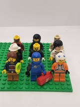 Lego 9 Minifigure Lot Assorted Mixed Lot  City STAR WARS POLICE MECHANIC... - £17.19 GBP