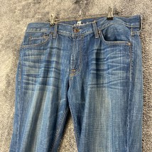 7 For All Mankind Jeans Mens 36W 29L 36x29 Medium Wash Slimmy USA Made W... - £17.75 GBP