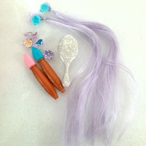 Disney Princess Rapunzel doll Hair Play accessories paint brush purple c... - $6.00