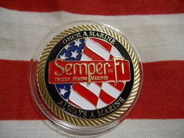 NEW USMC U.S. Marine Corps Semper Fi Challenge Coin. - $8.00