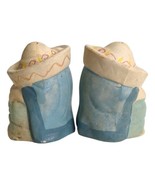 Sleeping Siesta Mexican Sombrero Ranchero Salt/Pepper Shakers 3&quot; Tall - $21.46