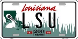 LSU Louisiana Novelty Metal License Plate - £17.50 GBP