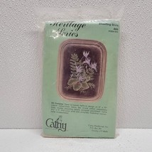 Vintage Cathy Needlecraft Heritage Series Embroidery Kit Shooting Stars Flowers - £15.74 GBP