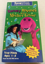 Vintage 1992 Barney &amp; Friends Collection “Barney Rhymes With Mother Goose” Sing - £7.49 GBP