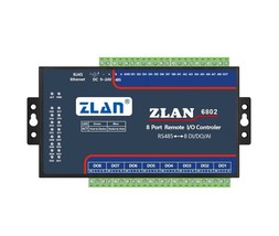 ZLAN6802 12/24V RS485 Ethernet Wifi 8 Channel DI/AI/DO Modbus I/O Module... - $95.87