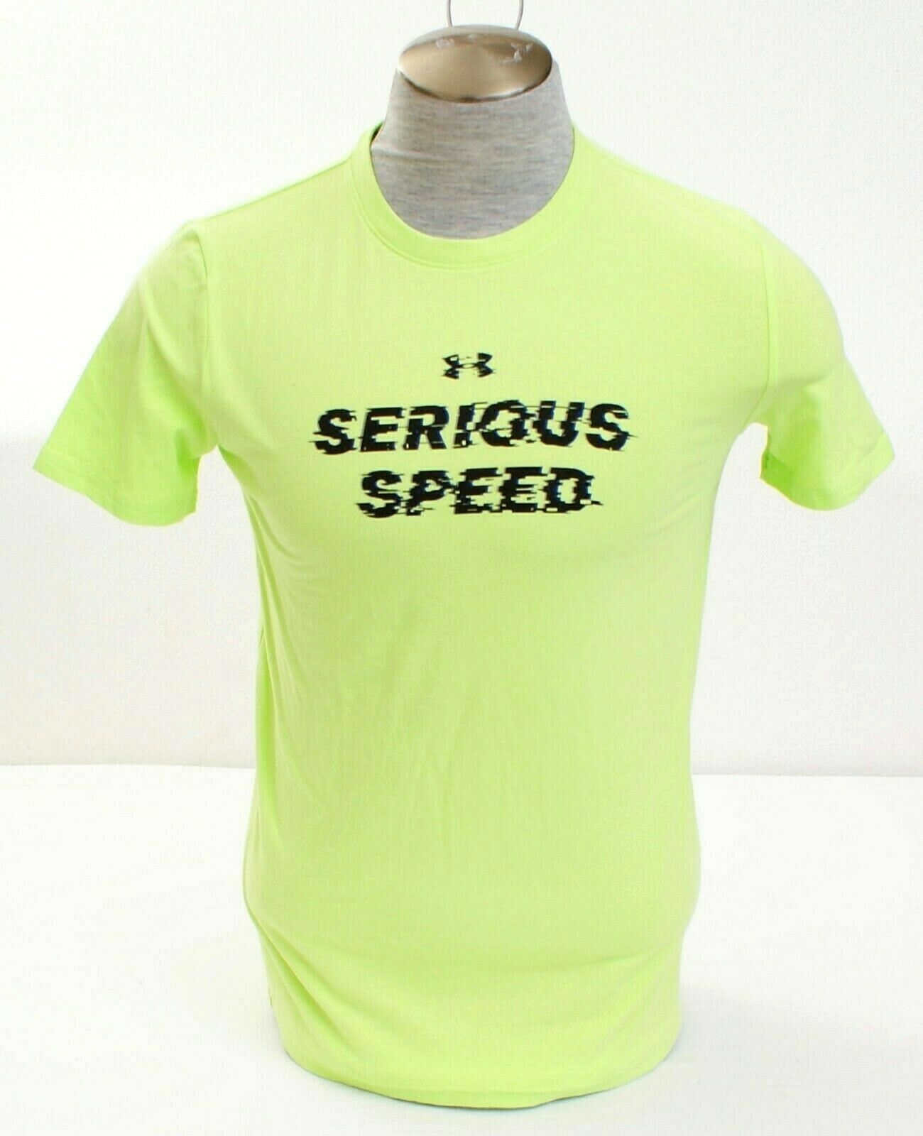 Under Armour Green Serious Speed Short Sleeve Crew Tee T-Shirt Youth Boy's NWT - £23.48 GBP