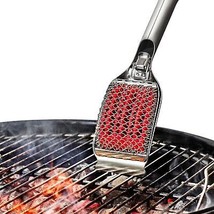 BBQ BARBECUE GAS GRILL CLEANER CLEANING BRUSH OUTDOOR SCRAPER WIRE TOOL ... - £44.39 GBP