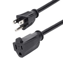 StarTech.com 15ft (4.5m) Power Extension Cord, NEMA 5-15R to NEMA 5-15P Black Ex - £17.80 GBP+