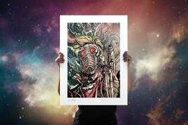 Marvel Star-Lord Giclee Poster Print Art 18 x 24 Numbered 300 - $197.95