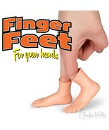 Pair of Finger Feet soft vinyl finger puppet 2&quot; Tall - Novelty Fun Gag G... - $8.18 CAD
