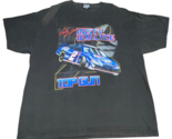 Vintage Rusty Wallace Top Gun Miller Lite Racing Tee XL Black Chase Graphic - £23.69 GBP