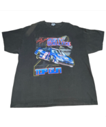 Vintage Rusty Wallace Top Gun Miller Lite Racing Tee XL Black Chase Graphic - £23.48 GBP