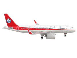 Airbus A320neo Commercial Aircraft &quot;Sichuan Airlines&quot; White with Red Stripes and - £49.60 GBP