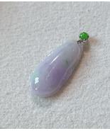 Translucent Myanmar Grade A Icy Pale Lavender &amp; Green Jadeite Jade Fugua... - $5,368.31 MXN
