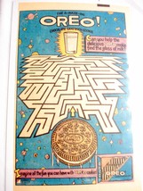 1985 Color Ad Nabisco Brands Oreo Maze - £6.29 GBP