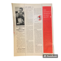Websters Collegiate Dictionary Print Ad May 11 1962 Frame Ready Black and White - £6.92 GBP