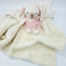Kyle &amp; Deena Pink Bear Ballerina Plush w Cream Baby Blanket Girl Securit... - $22.99