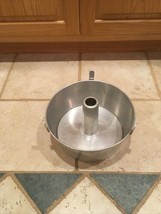 VINTAGE ANGEL CAKE FOOD BUNDT PAN COMET ALUMINUM  10 INCH - $356.37 MXN