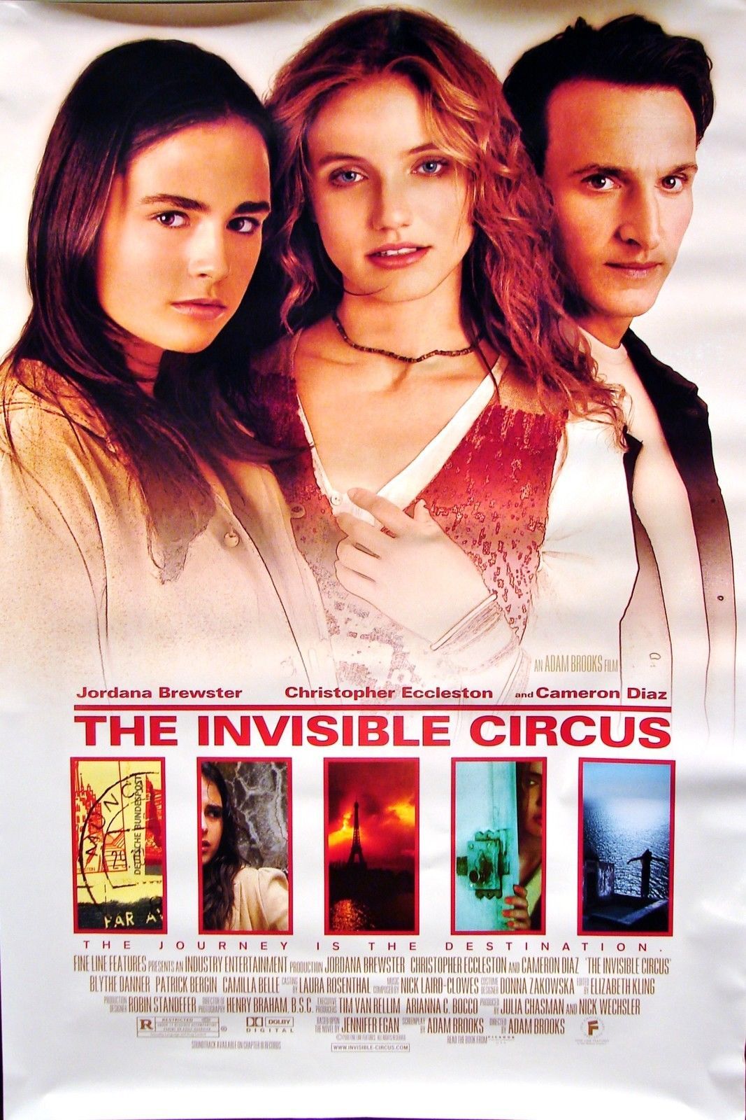 Primary image for 1999 THE INVISIBLE CIRCUS Movie POSTER 27x40 Cameron Diaz Jordana Brewster