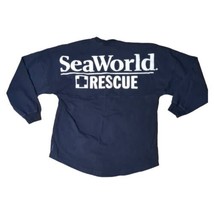 Spirit Jersey Shirt Adult S Dark Blue Sea World Rescue Long Sleeve 100% ... - $8.11
