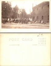 USA Unknown Location Men Working Outside Sawmill Factory RPPC Antique Postcard - £22.34 GBP