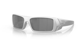 Oakley Gascan Polarized Sunglasses OO9014-C160 X-Silver Frame W/ Prizm Black - £86.03 GBP