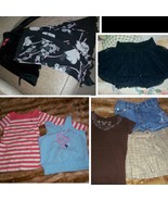 7 PC LOT Size 4/5 Years CLOTHES LOT FALL/SUMMER SHIRTS SHORTS SKIRTS DRESS - $42.52 CAD