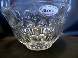 Block Crystal TULIP GARDEN Handled Basket NIB Y3916 - $32.99