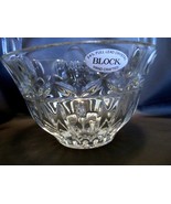Block Crystal TULIP GARDEN Handled Basket NIB Y3916 - $620.57 MXN