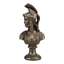 Athena Goddess of Wisdom Athena Minerva Bust Cast Marble Statue Bronze C... - $1,152.49 MXN