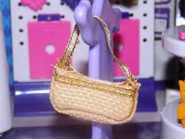 Barbie Dress up accessories gold purse handbag clutch shoulder bag A - £2.33 GBP