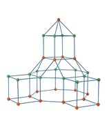 Christmas Gift! VEVOR Tent Fort Building Kit for Kids STEM Construction ... - $115.25 CAD