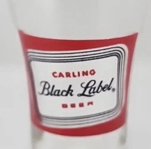 Vintage 1970&#39;s Black Label Brewery Barware Glass 10 oz Pilsner Carling R... - £11.84 GBP