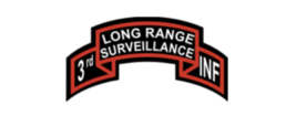 4&quot; us army 3rd infantry long range surveillance scroll sticker decal usa made - £21.15 GBP