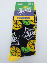 Mens Crew Socks SPRITE Black - NWT - $5.39