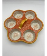 Temp-tations Floral Lace Orange Pumpkin Swirl Fall Muffin Cupcake Pan w/... - £19.97 GBP