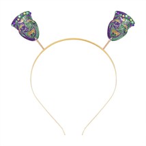 Mardi Gras Headbands Glitter Clown Jester Fleur De Lis Headband Enamel Letter Ca - £18.59 GBP
