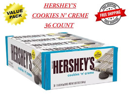 Hershey’s Cookies ‘n’ Creme Bar, 1.55-Ounce Bar, 36 Count Box 2025/01 - $36.62