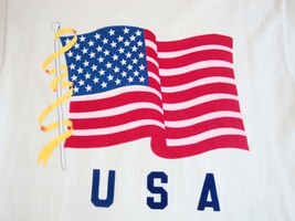 Vintage 90&#39;s USA 4th of July Independence Day American Flag Fireworks T Shirt M - £12.48 GBP