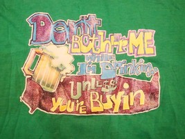 Vintage Beer Drinking College Party &quot;You Buying?&quot; Iron On 70&#39;s T Shirt L - £12.65 GBP