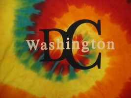 Washington DC White House Vacation Souvenir Tie-dye T Shirt M - £12.18 GBP